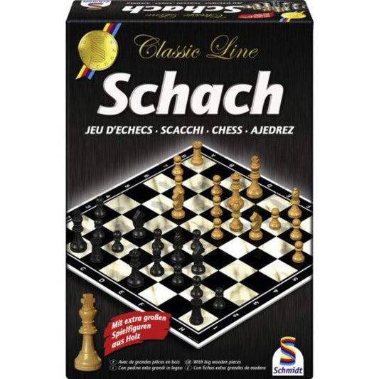 Schmidt Spiele Classic Line, Schach, mit extra großen Spielfiguren