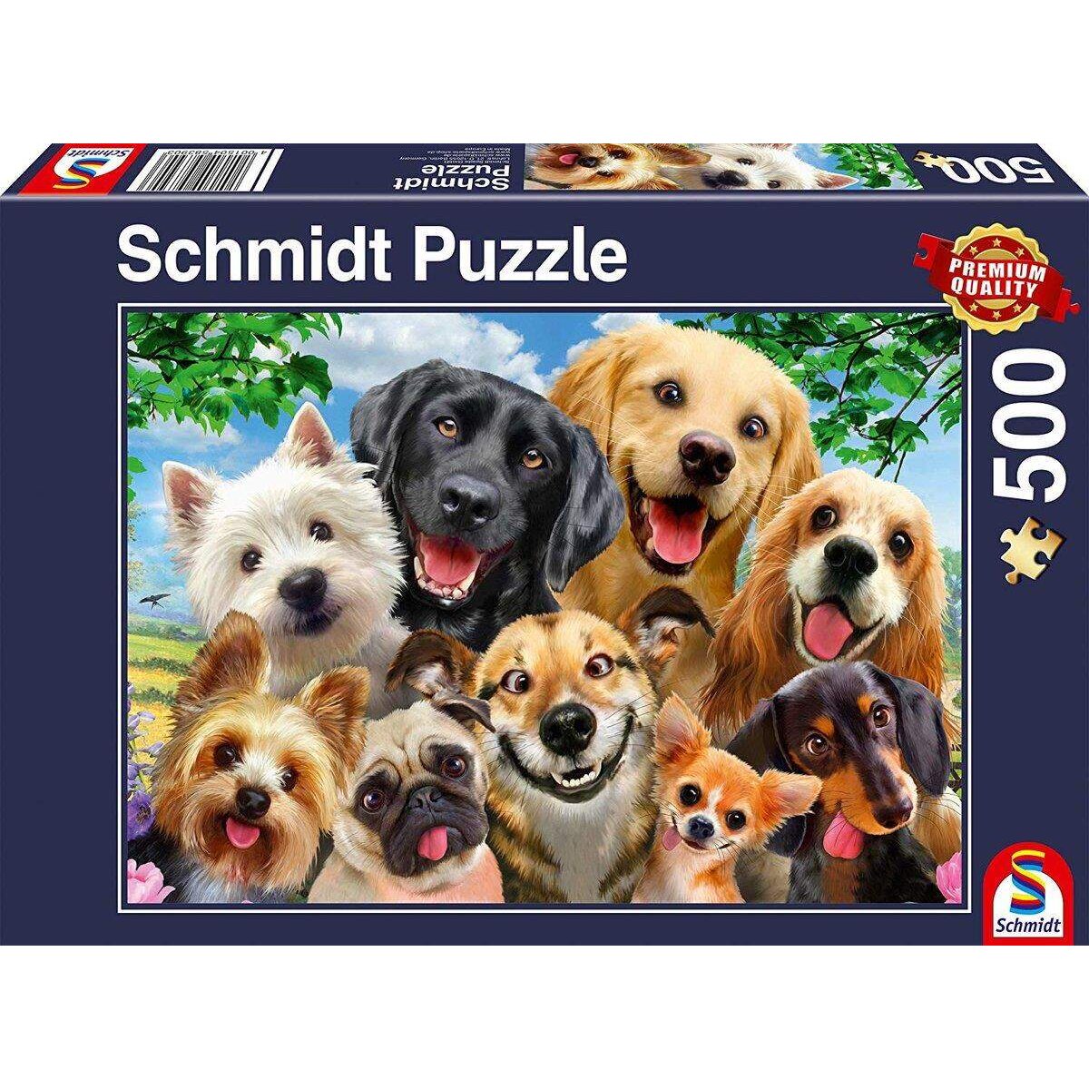 Schmidt Spiele Puzzle - Hunde-Selfie 500 Teile