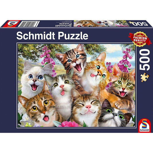 Schmidt Spiele Puzzle - Katzen-Selfie, 500 Teile