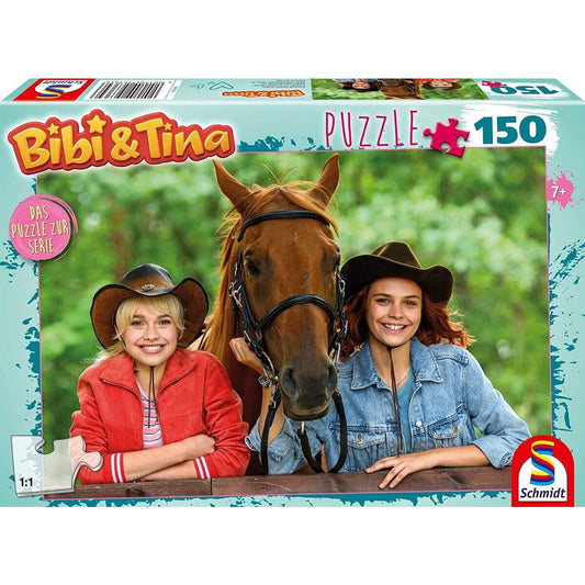 Schmidt Spiele Puzzle - KinderPuzzle - Bibi & Tina Herz für Pferde, 150 Teile