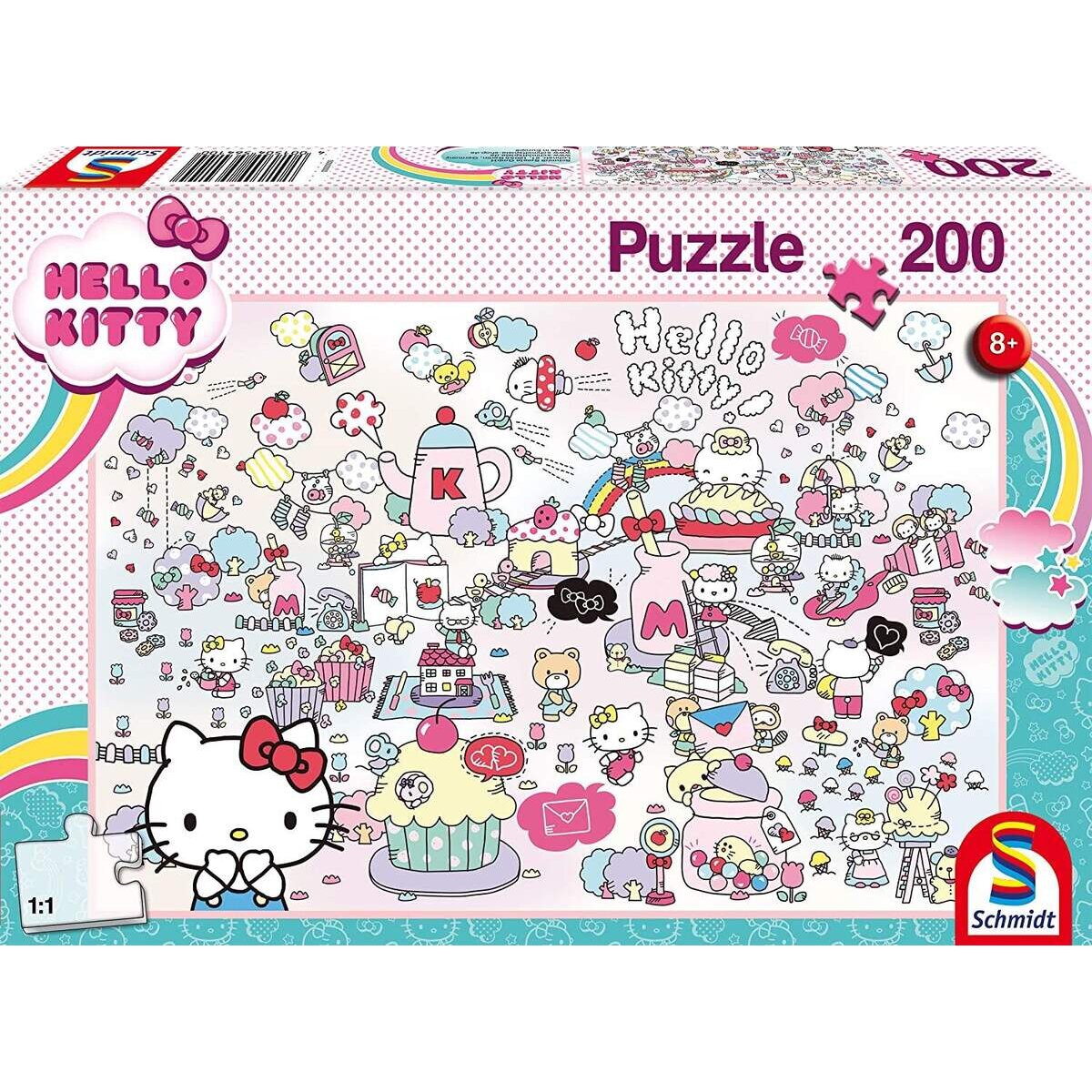 Schmidt Spiele KinderPuzzle - Hello Kitty Kittys Welt, 200 Teile