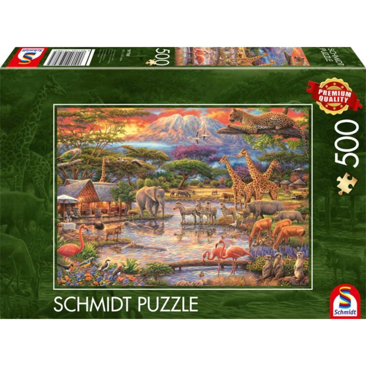 Schmidt Spiele Puzzle - Paradies am Kilimandscharo, 500 Teile