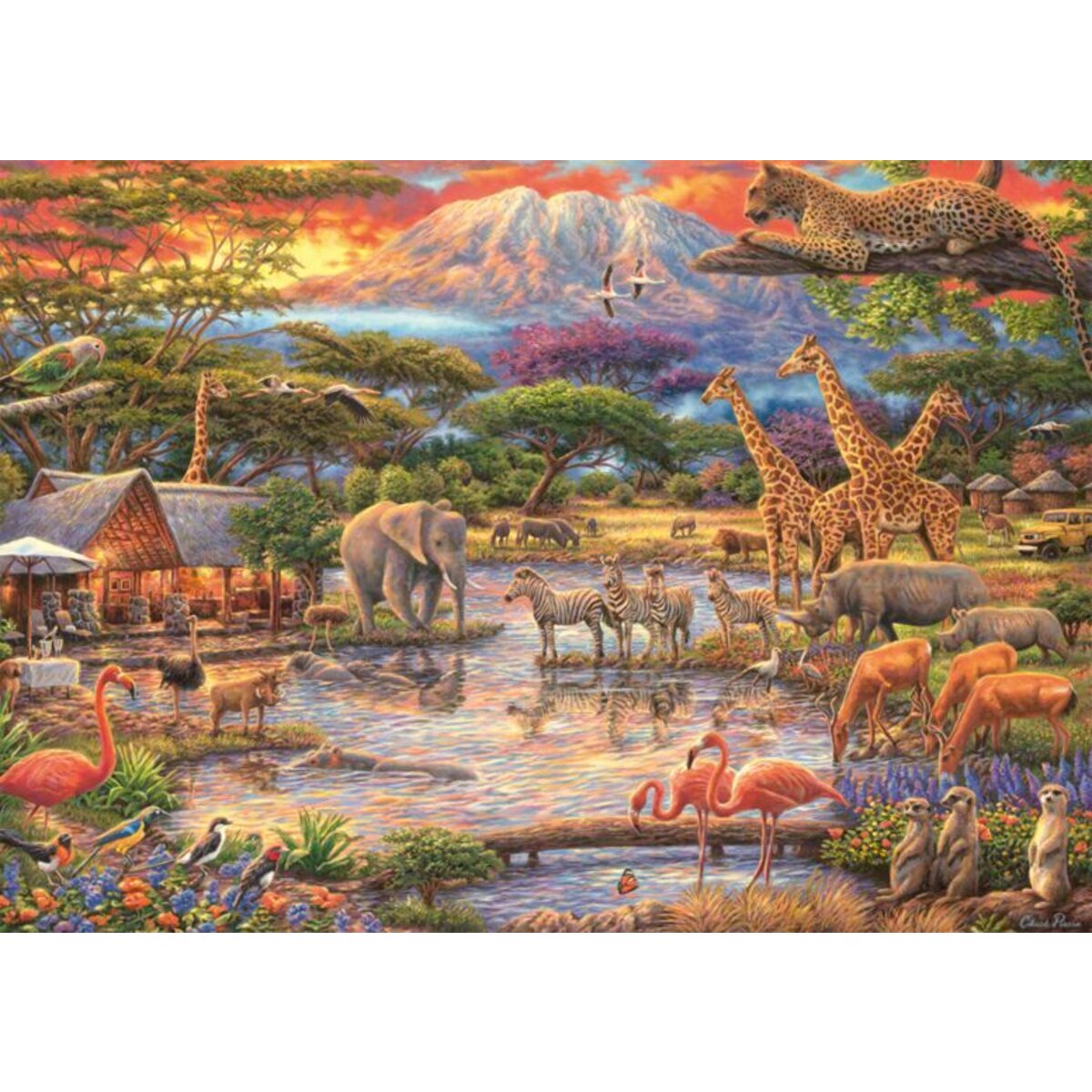 Schmidt Spiele Puzzle - Paradies am Kilimandscharo, 500 Teile