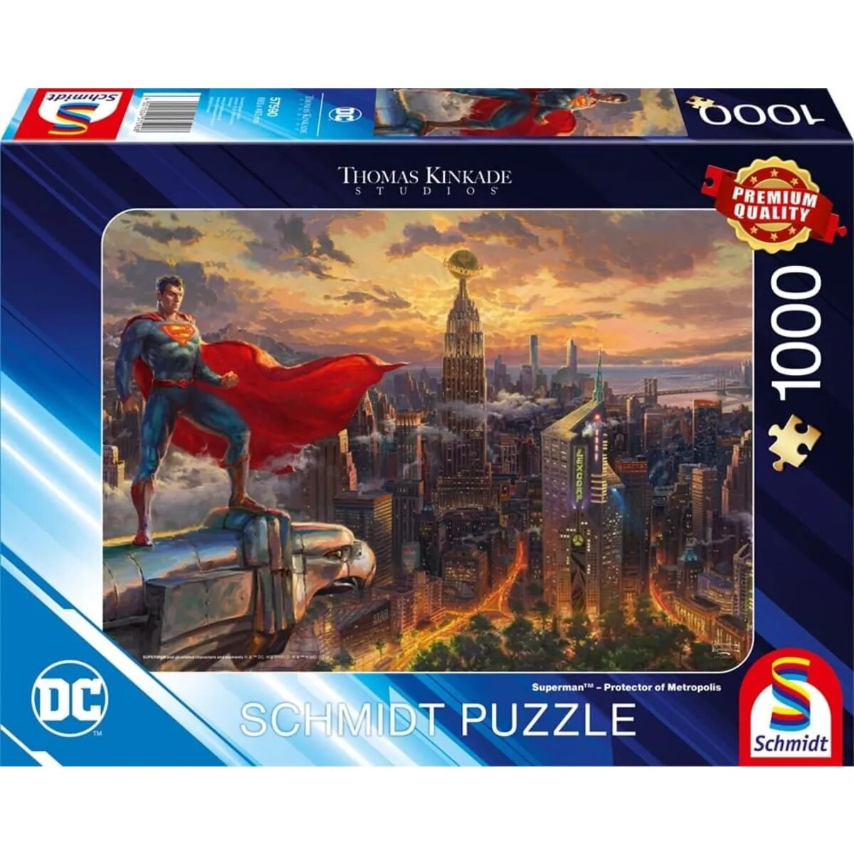 Schmidt Spiele Puzzle - Superman, Protector of Metropolis, 1000 Teile