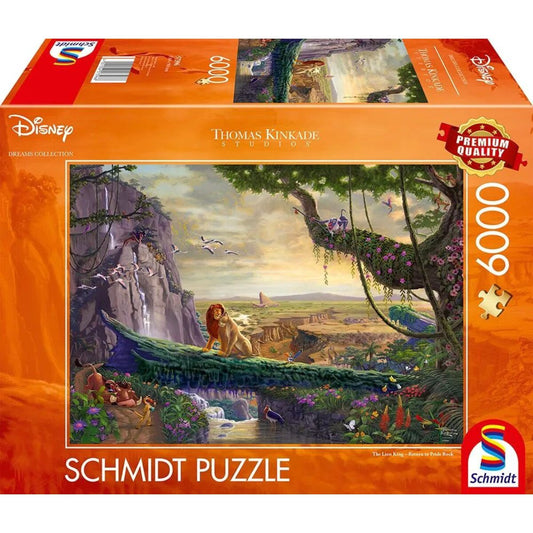 Schmidt Spiele Puzzle - Thomas Kinkade: Disney - The Lion King, Return to Pride Rock, 6.000 Teile