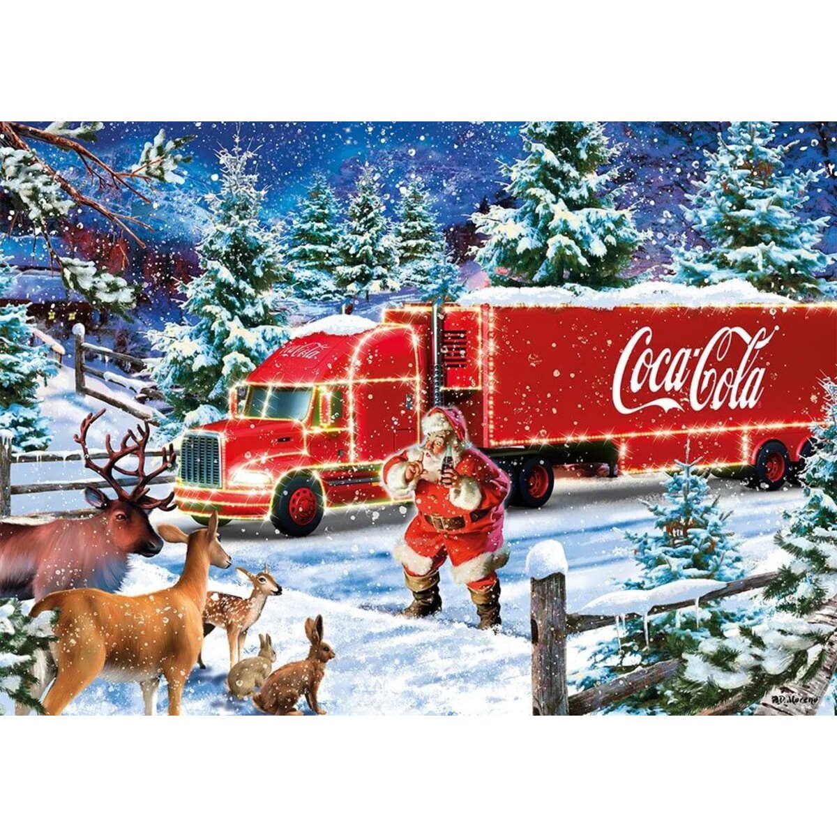 Schmidt Spiele Puzzle - Coca Cola: Christmas Truck, 1.000 Teile