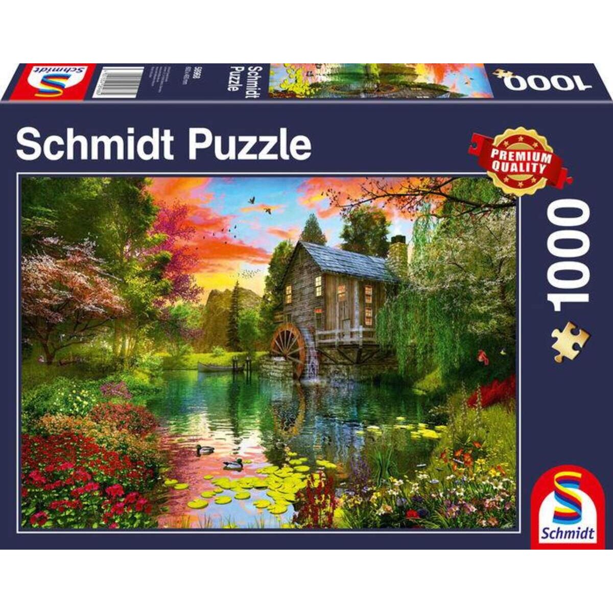 Schmidt Spiele Puzzle - Die Wassermühle, 1000 Teile