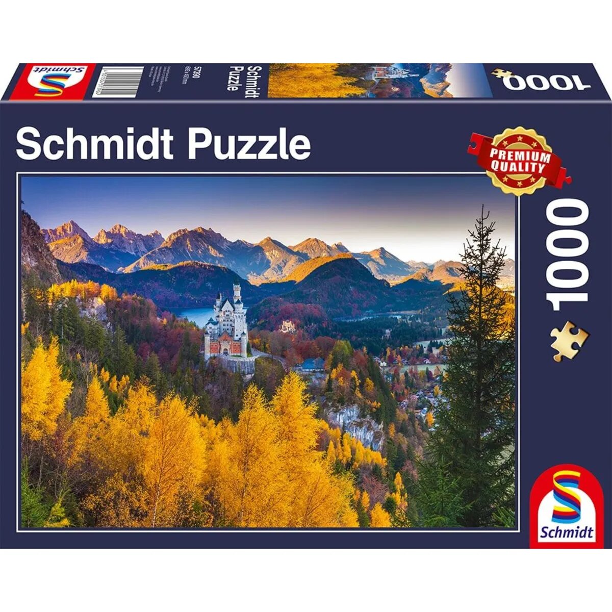 Schmidt Spiele Puzzle - Herbstliches Neuschwanstein, 1000 Teile