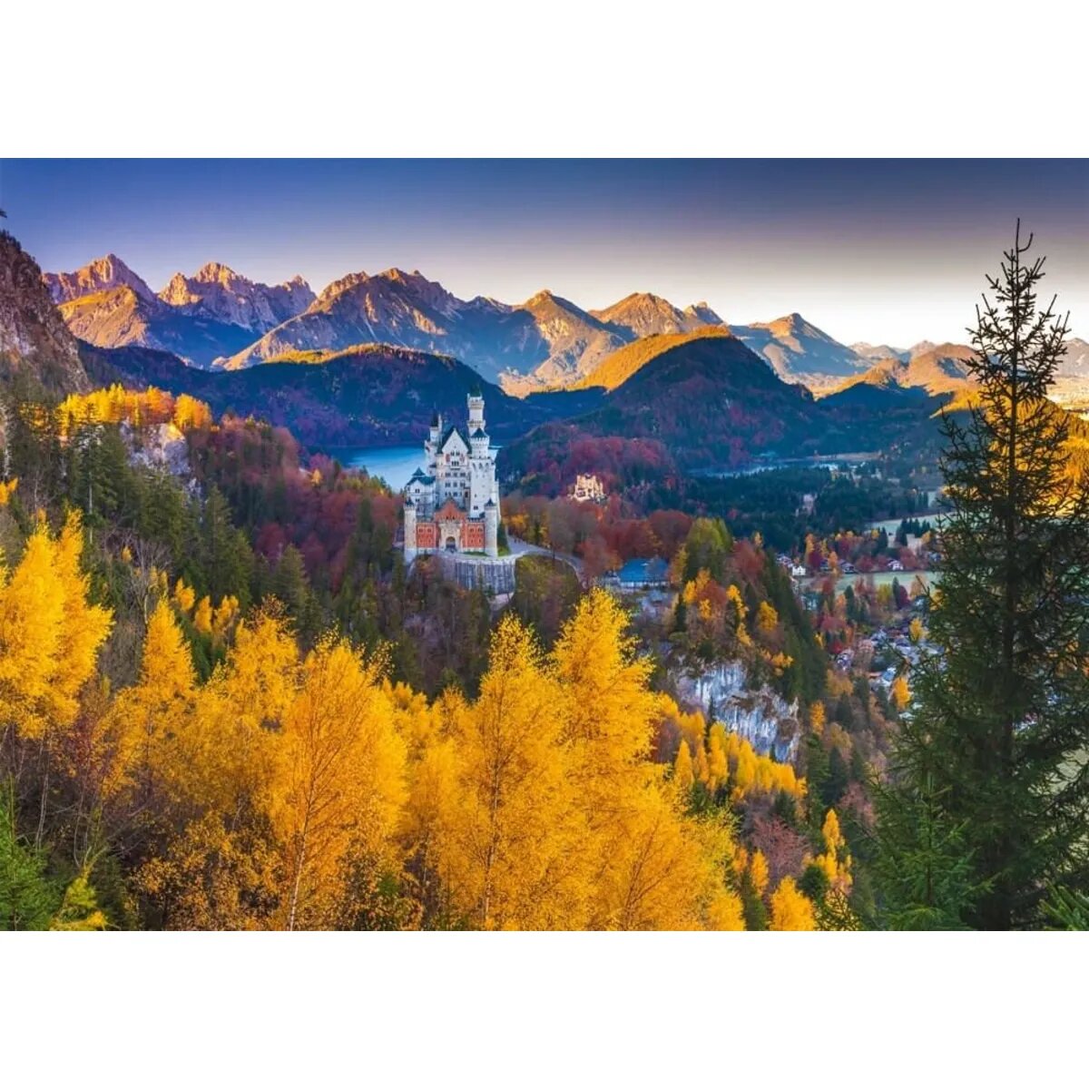 Schmidt Spiele Puzzle - Herbstliches Neuschwanstein, 1000 Teile