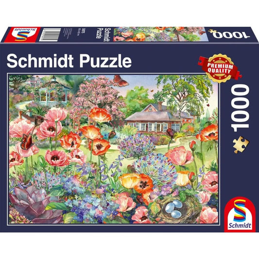 Schmidt Spiele Puzzle - Blühender Garten, 1000 Teile