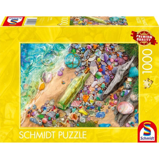 Schmidt Spiele Puzzle - Leuchtendes Strandgut, 1000 Teile