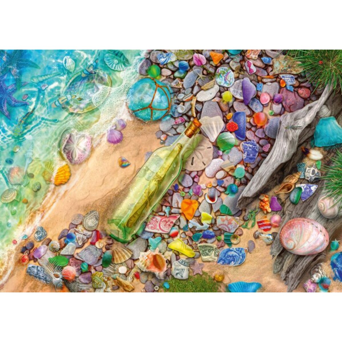 Schmidt Spiele Puzzle - Leuchtendes Strandgut, 1000 Teile