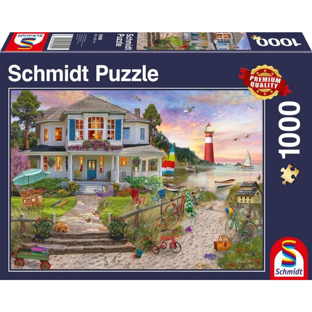 Schmidt Spiele Puzzle - Das Strandhaus, 1000 Teile