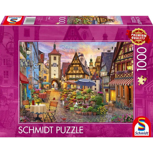 Schmidt Spiele Puzzle - Romantisches Bayern (Rothenburg ob der Tauber), 1.000 Teile