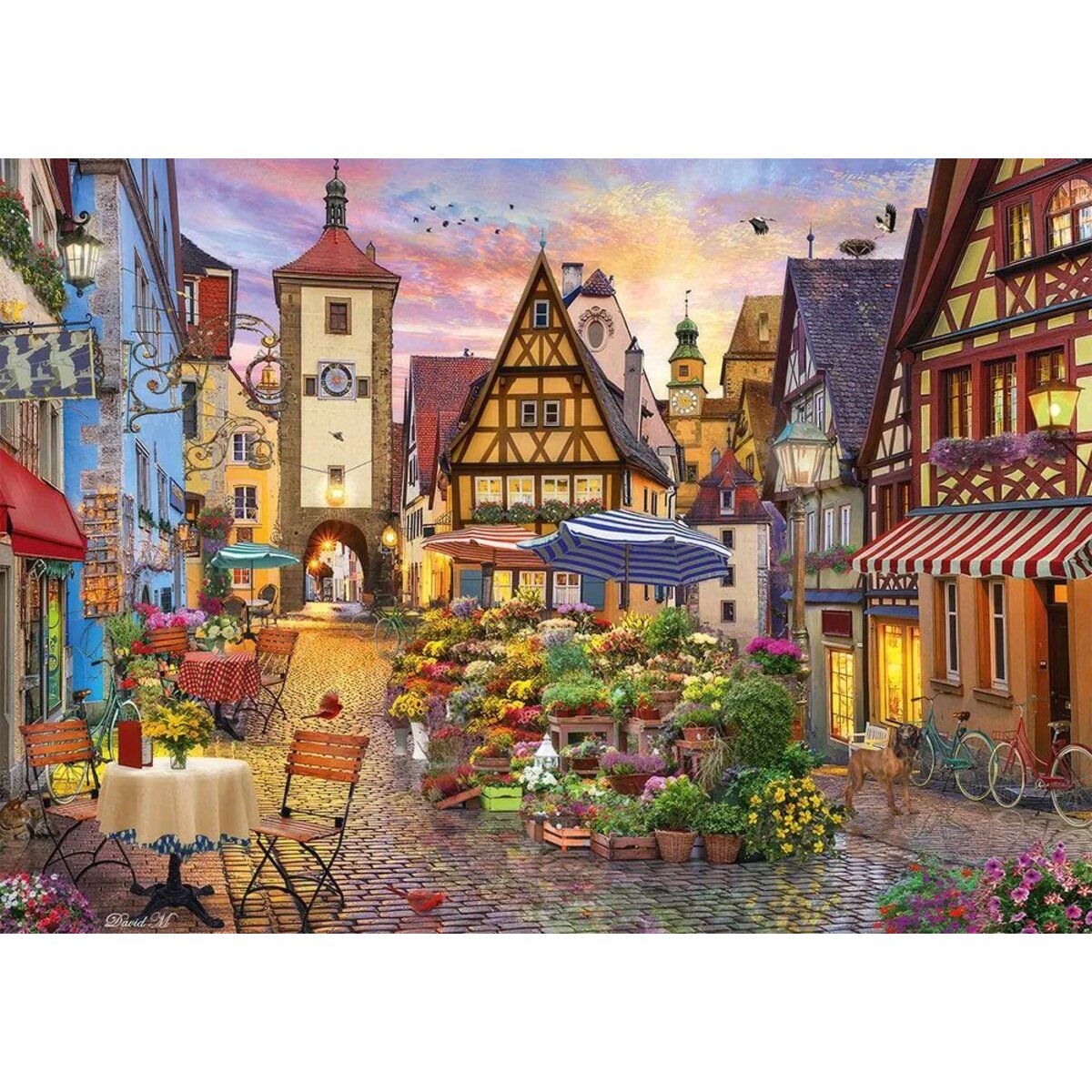 Schmidt Spiele Puzzle - Romantisches Bayern (Rothenburg ob der Tauber), 1.000 Teile