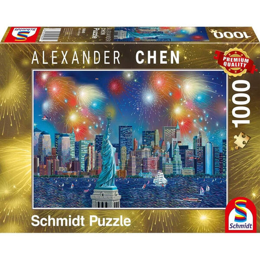 Schmidt Spiele Puzzle - Alexander Chen Freiheitsstatue, 1000 Teile