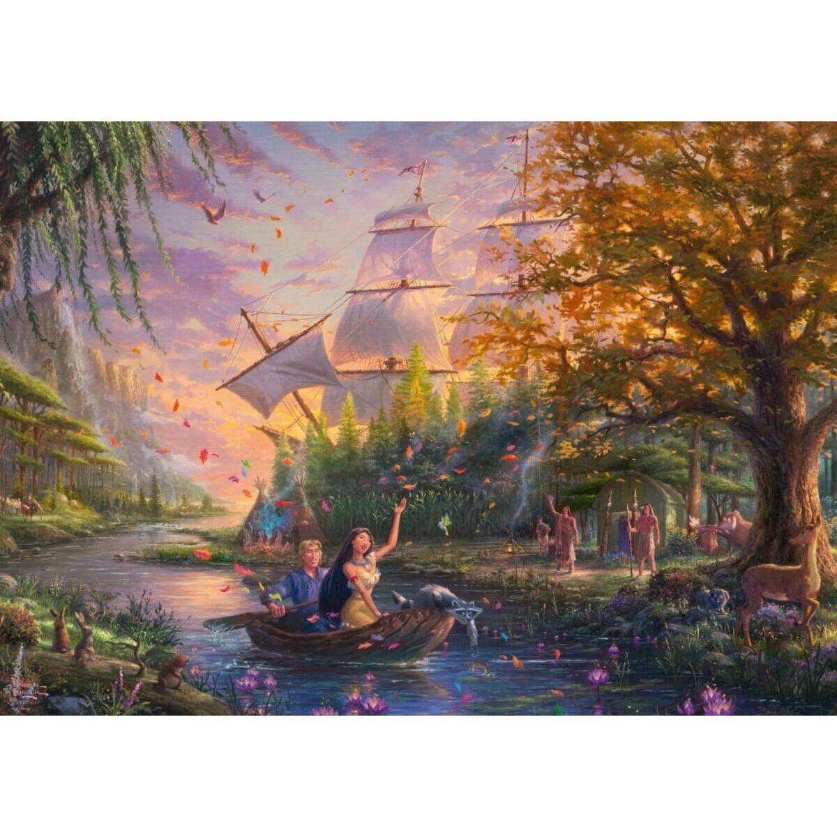 Schmidt Spiele Puzzle - Thomas Kinkade Disney Pocahontas, 1000 Teile