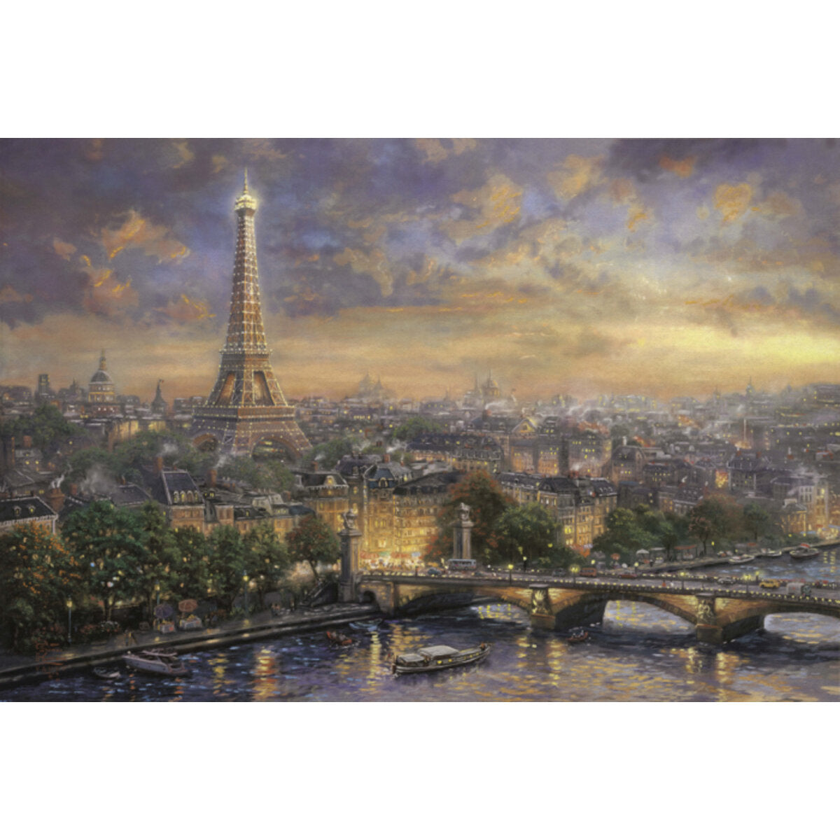 Schmidt Spiele Puzzle - Thomas Kinkade Paris, Stadt der Liebe, 1000 Teile