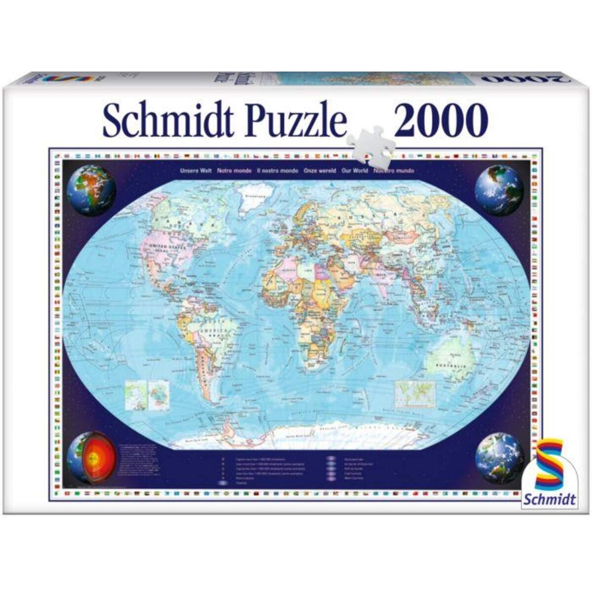 Schmidt Spiele Puzzle - Unsere Welt, 2000 Teile