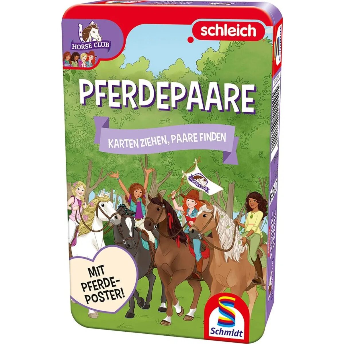 Schmidt Spiele Schleich ® Horse Club – Pferdepaare in der Metalldose