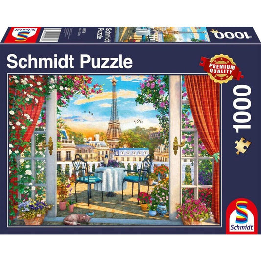 Schmidt Spiele Puzzle - Terrasse in Paris, 1.000 Teile Puzzle