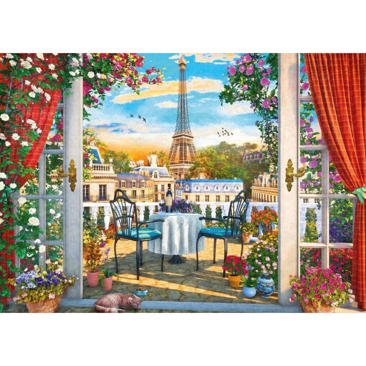 Schmidt Spiele Puzzle - Terrasse in Paris, 1.000 Teile Puzzle