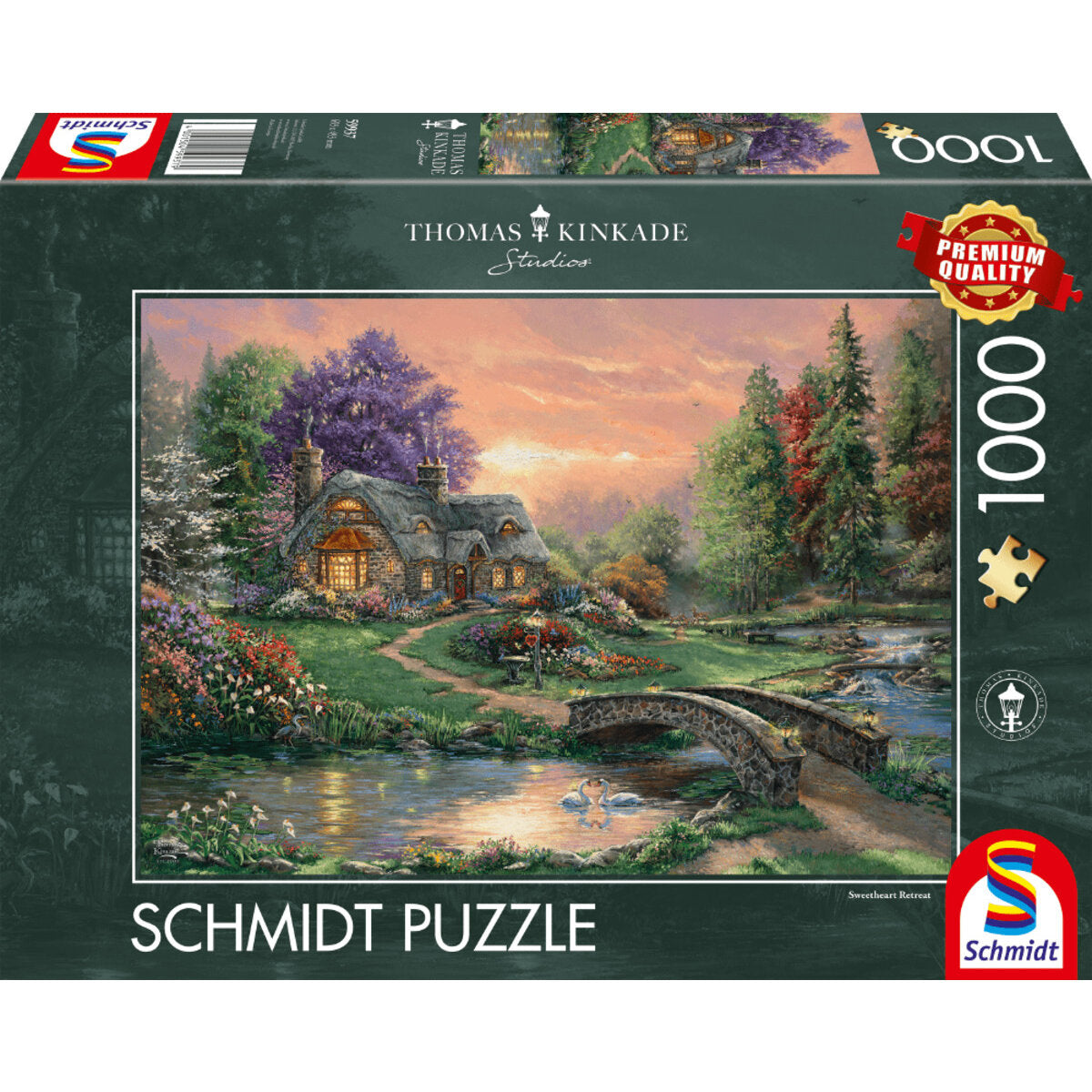 Schmidt Spiele Puzzle - Thomas Kinkade Studios: Sweetheart Retreat, 1.000 Teile Puzzle