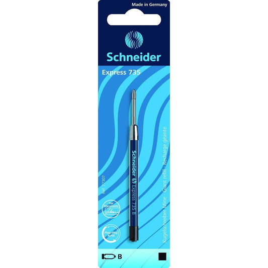 Schneider 77106 Kugelschreibermine 735, B, schwarz