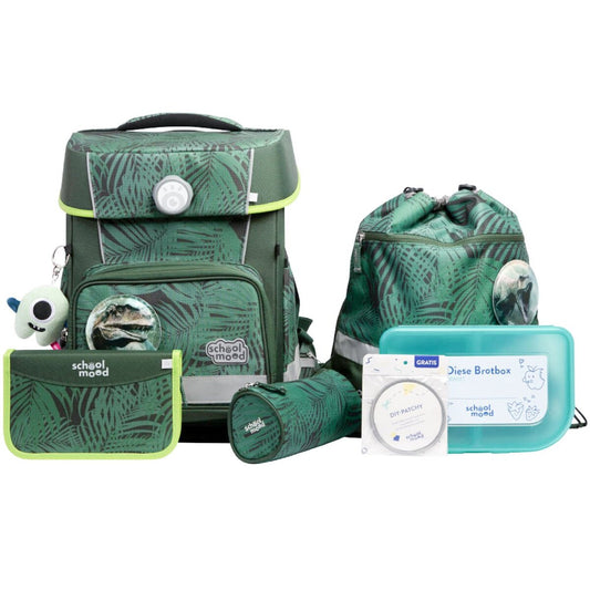 School-Mood Champion Pro Daniel (Dinosaurier), 7-tlg. Schulranzenset