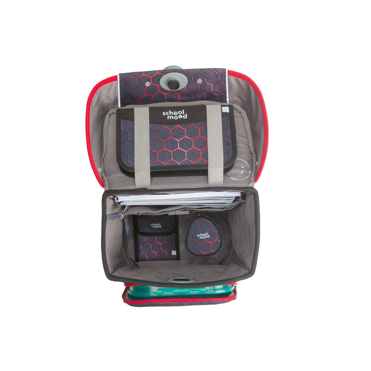 School-Mood Champion Pro Mika (Drache), 7-tlg. Schulranzenset