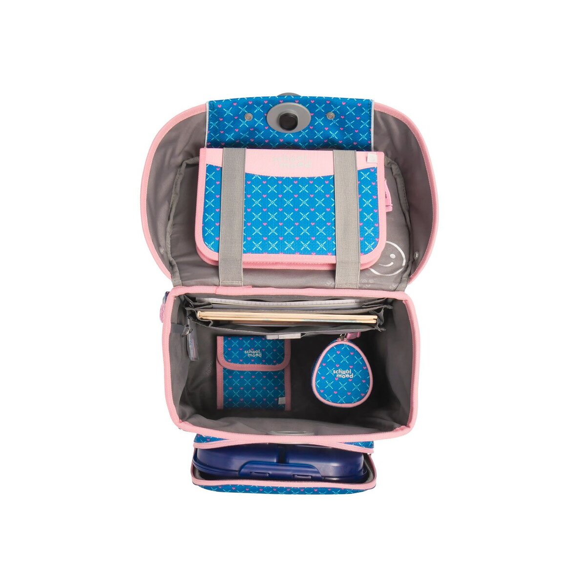 School-Mood Champion Pro Mila (Pferd), 7-tlg. Schulranzenset