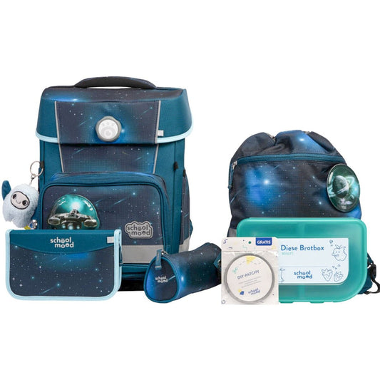 School-Mood Champion Pro Moritz (Weltall), 7-tlg. Schulranzenset