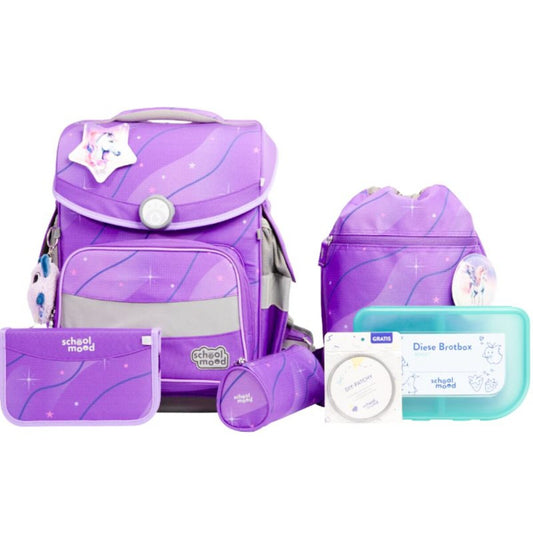 School-Mood Schulranzenset Timeless Pro Marie Pegasus, 7-teilig 23,5 Liter
