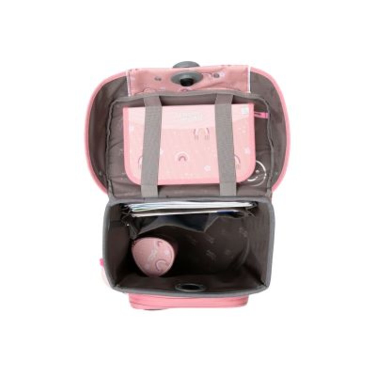 School-Mood Schulranzenset Champion Pro Rainbow, 7-teilig rosa 21,5 Liter