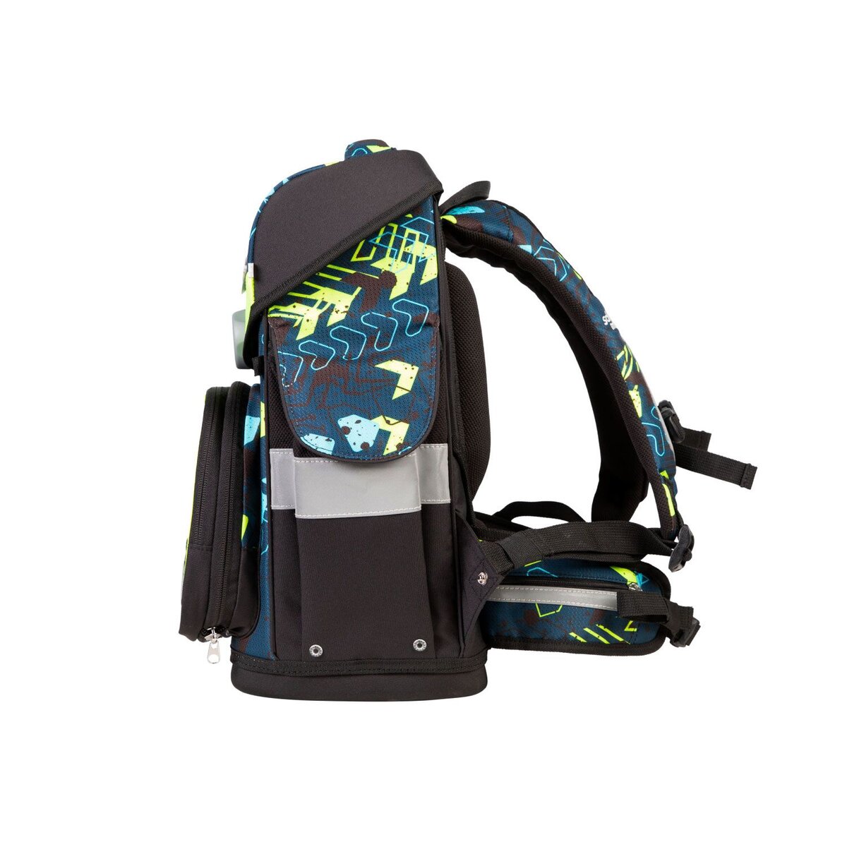 School-Mood Timeless Pro Elias (Rennwagen), 7-tlg. Schulranzenset