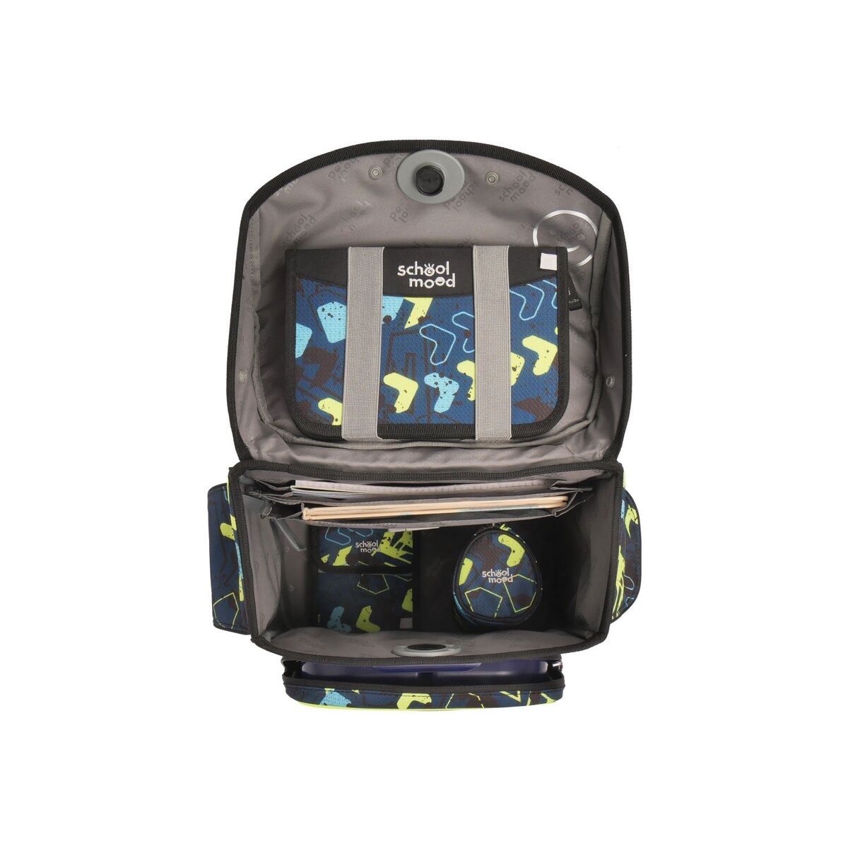 School-Mood Timeless Pro Elias (Rennwagen), 7-tlg. Schulranzenset