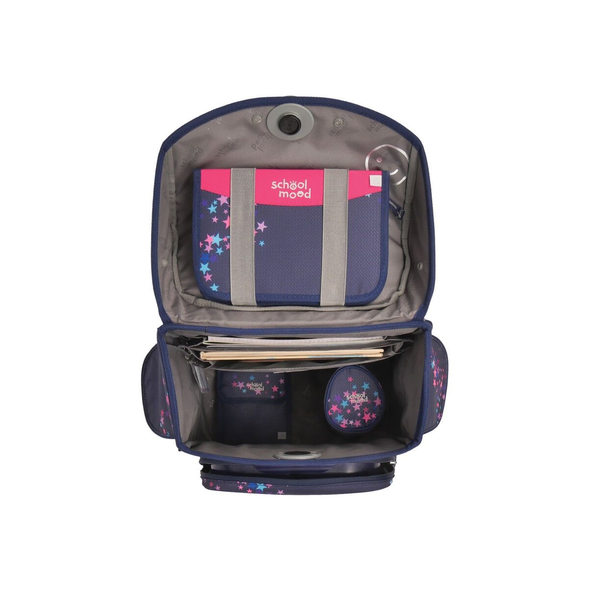 School-Mood Timeless Pro Leni (Hund), 7-tlg. Schulranzenset