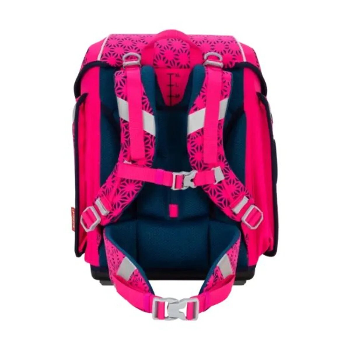 Scout Schulranzen-Set Genius DIN Neon Safety Pink Glow, 4-teilig