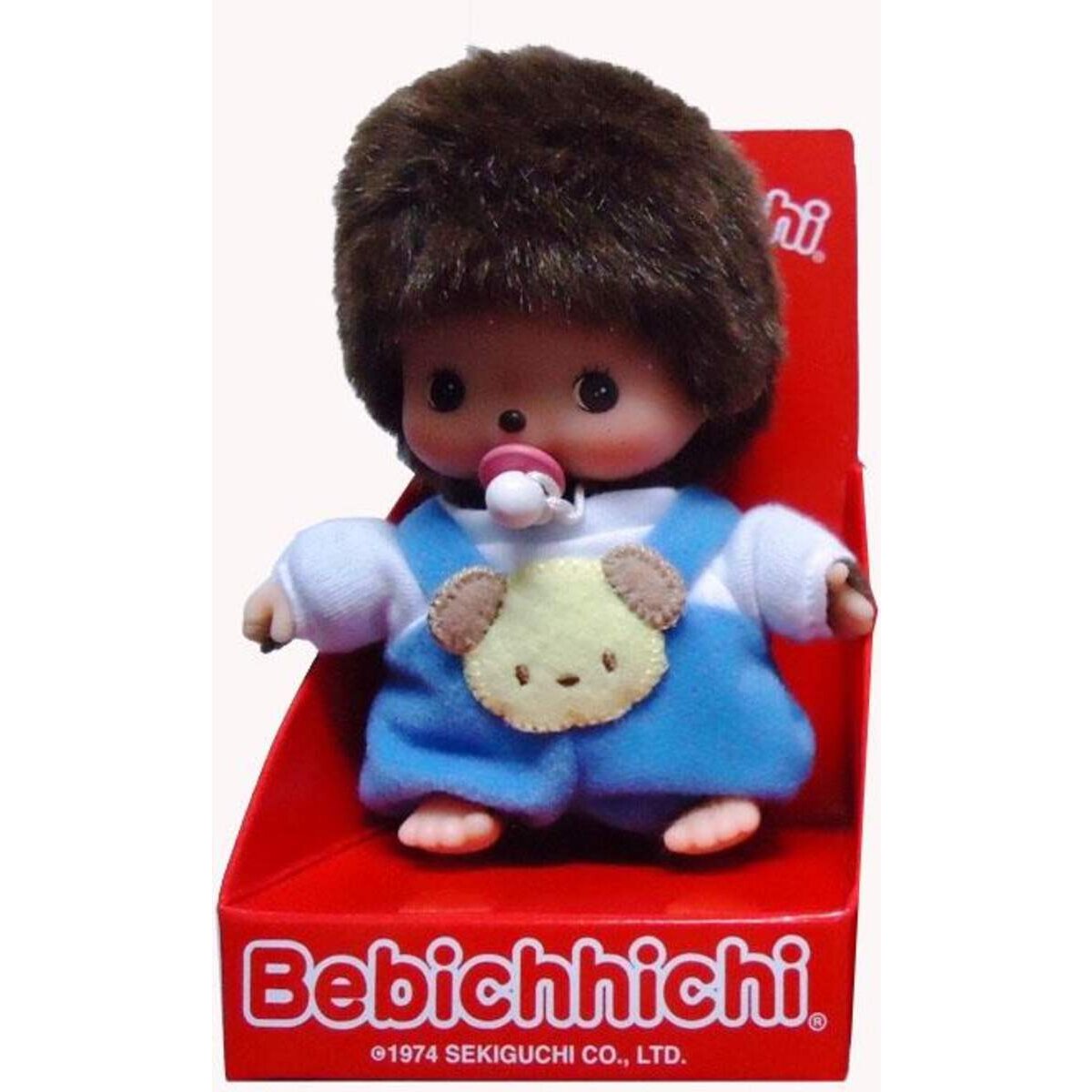 Sekiguchi Monchhichi Bebichhichi mit Spielanzug Junge, 15cm