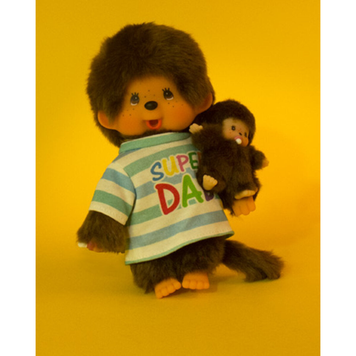 Sekiguchi Monchhichi Boy Super Dad mit kleinem Kind , 20 cm