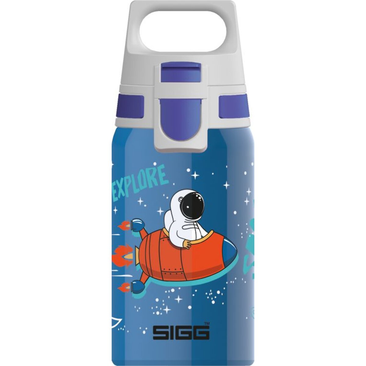 SIGG Edelstahl Kinder Trinkflasche Shield One Space 0.5 L