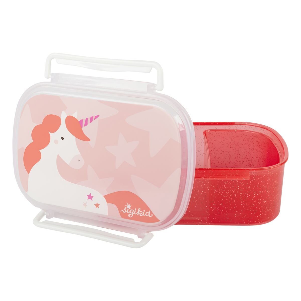 Sigikid Kinder Brotdose Einhorn, rot