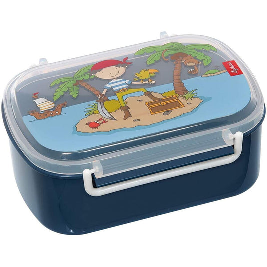 Sigikid Sammy Samoa - Brotdose mit buntem Druck, blau