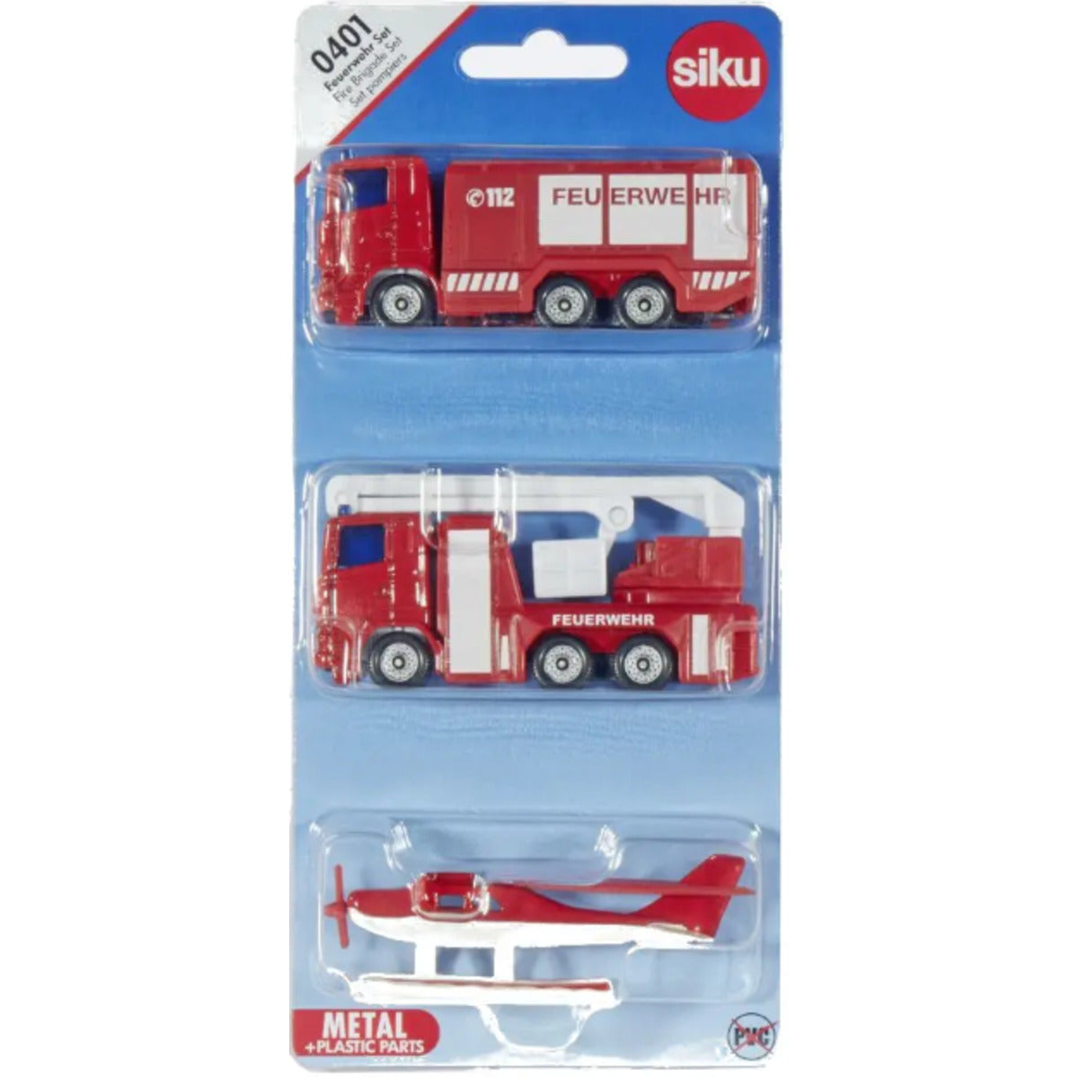 SIKU 0401 3er Blisterset "Feuerwehr"