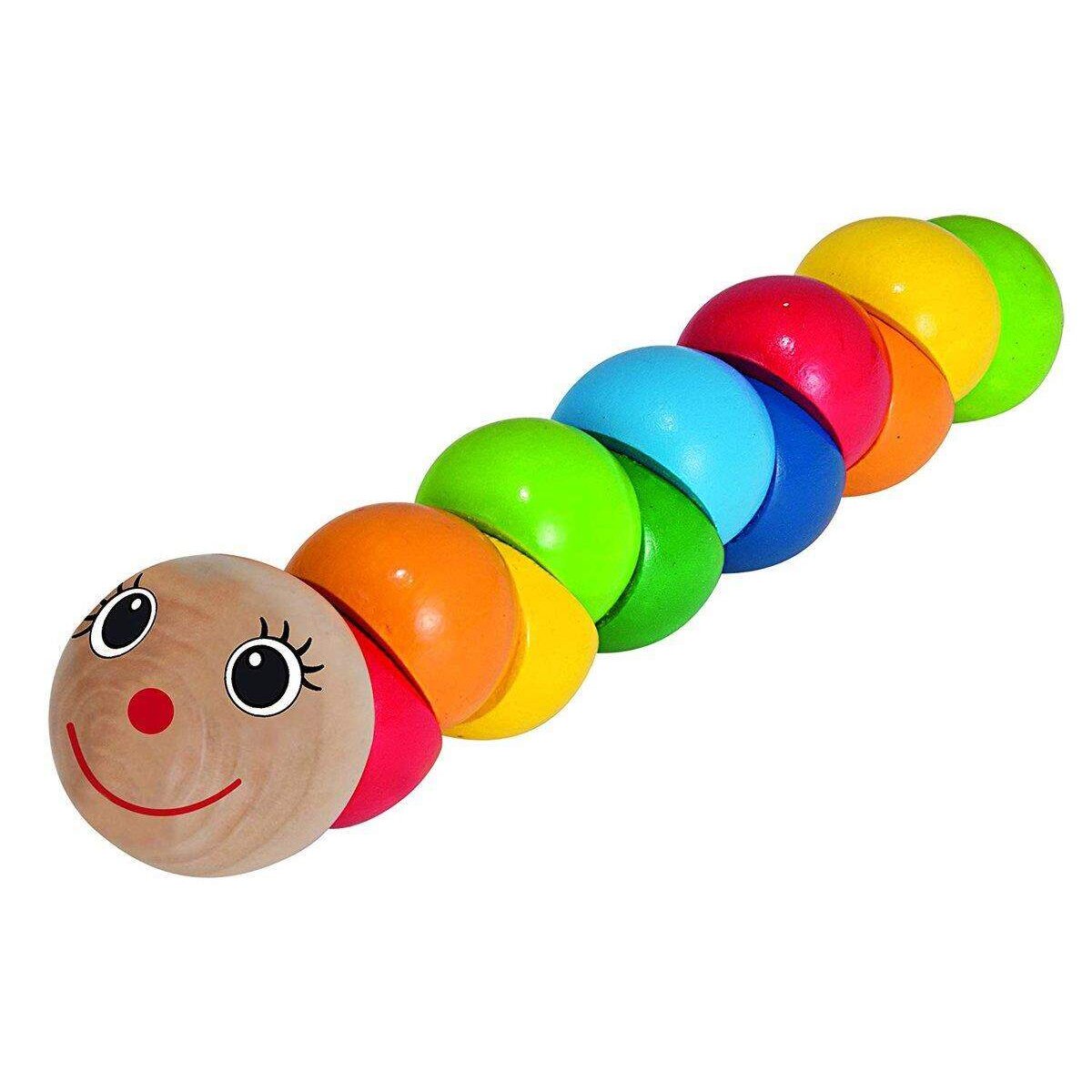 Simba Eichhorn Greifling Motiv Raupe, bunt