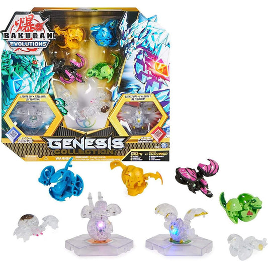 Spin Master Bakugan 'Evolutions' Genesis Collection 8er Pack, inkl. 2 Leucht integrierten LEDs