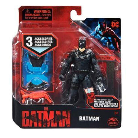 Spin Master Batman Actionfigur (10 cm) mit Zubehör, 1 Packung, 3-fach sortiert