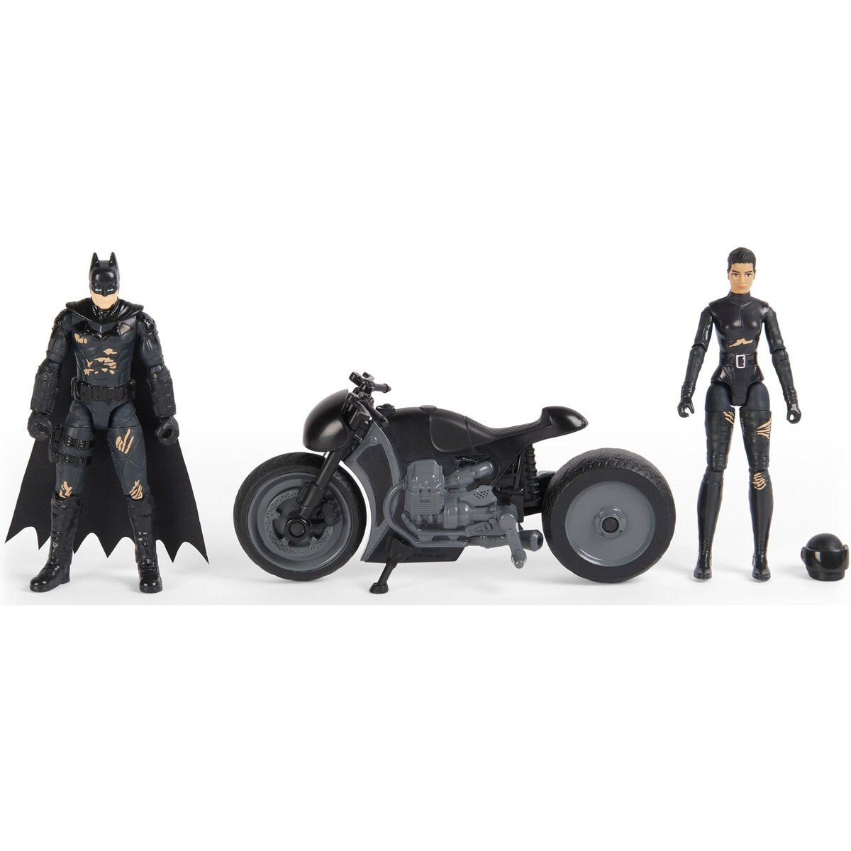 Spin Master Batman Movie - Batman, Selina- Kyle Spielfiguren und Bike