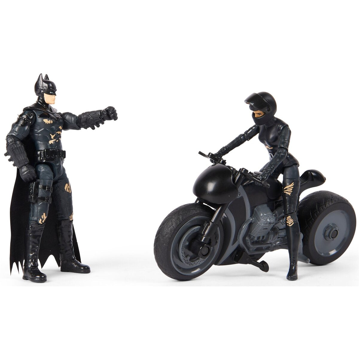 Spin Master Batman Movie - Batman, Selina- Kyle Spielfiguren und Bike