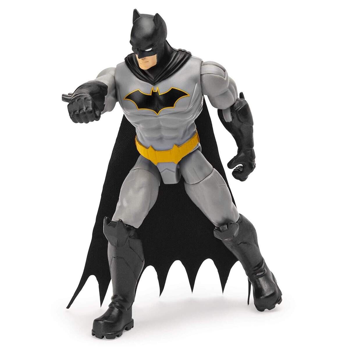 Spin Master DC Batman Figur 10 cm mit 3 Accessoires, 1 Stück, 6-fach sortiert